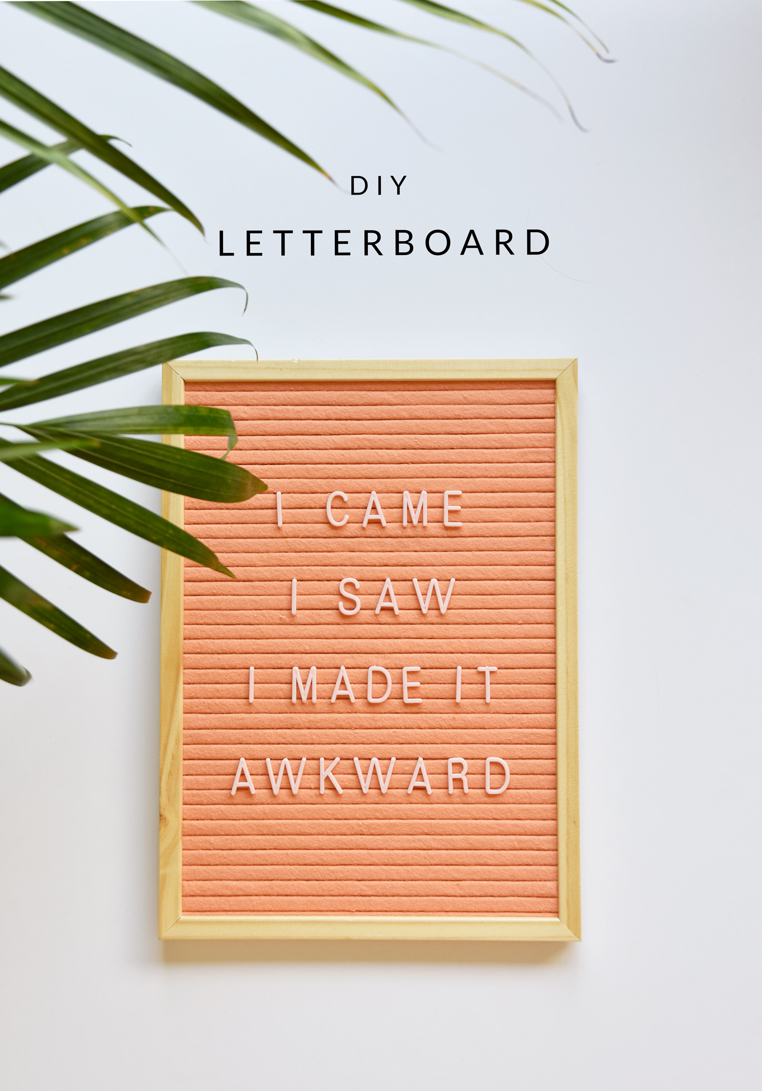 DIY felt letterboard
